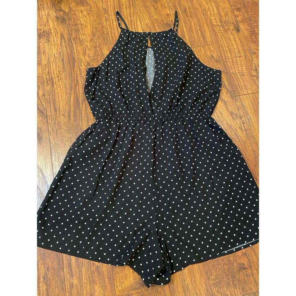 OLD NAVY ROMPER Womens Sleeveless Surplice Wrap Front One Piece Size L Large - Picture 4 of 7